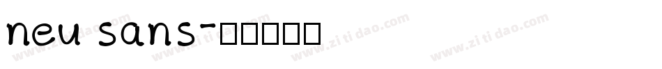 neu sans字体转换